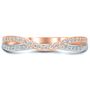 1/4 ct. tw. Diamond Contour Band in 10K Rose Gold