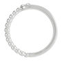Polished Beaded and Smooth Loop Band in Sterling Silver