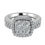 2 ct. tw. Multi-Diamond Engagement Ring Set in 14K White Gold