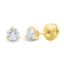 Lab Grown Diamond Martini Stud Earrings in 14K Gold