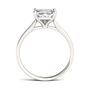 Moissanite Solitaire Ring with Princess Cut in 14K White Gold &#40;1 4/5 ct.&#41;