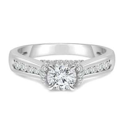 Diamond Engagement Ring in 10K White Gold (1 ct. tw.)