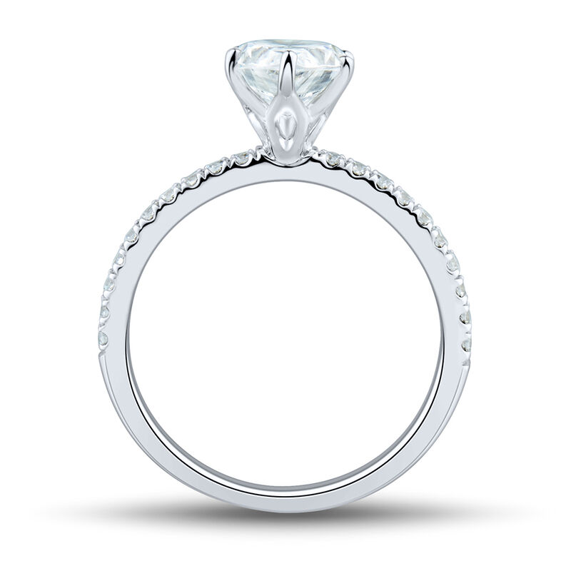 1 1/4 ct. tw. Lab Grown Diamond Engagement Ring in 14K White Gold