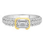 Lab Grown Diamond Engagement Ring in 14K White Gold &amp; 14K Yellow Gold &#40;1 3/4 ct. tw.&#41;