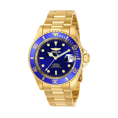 Men’s Pro Diver Watch in Gold-Tone Stainless Steel 