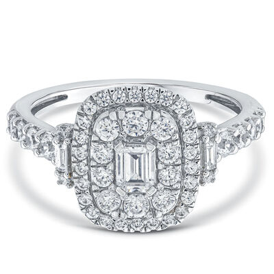 Diamond Engagement Ring in 14K White Gold (1 ct. tw.)