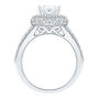 lab grown diamond oval engagement ring in 14k white gold &#40;4 ct. tw.&#41;