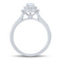 Oval-Shaped Diamond Engagement Ring in 14K White Gold &#40;1 ct. tw.&#41;