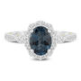 Hattie London Blue Topaz and Diamond Engagement Ring in 14K Gold &#40;1/3 ct. tw.&#41;