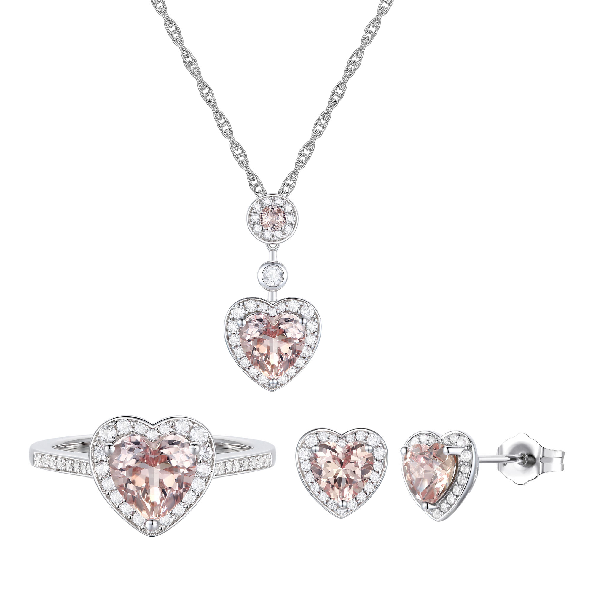 Pure Heart Necklace & Earrings