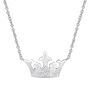 Cruella Diamond Crown Pendant in Sterling Silver &#40;1/10 ct. tw.&#41;