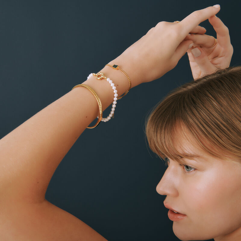 Pearl Bracelet with Vermeil Closure