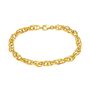 Textured Link Bracelet in 14K Yellow Gold