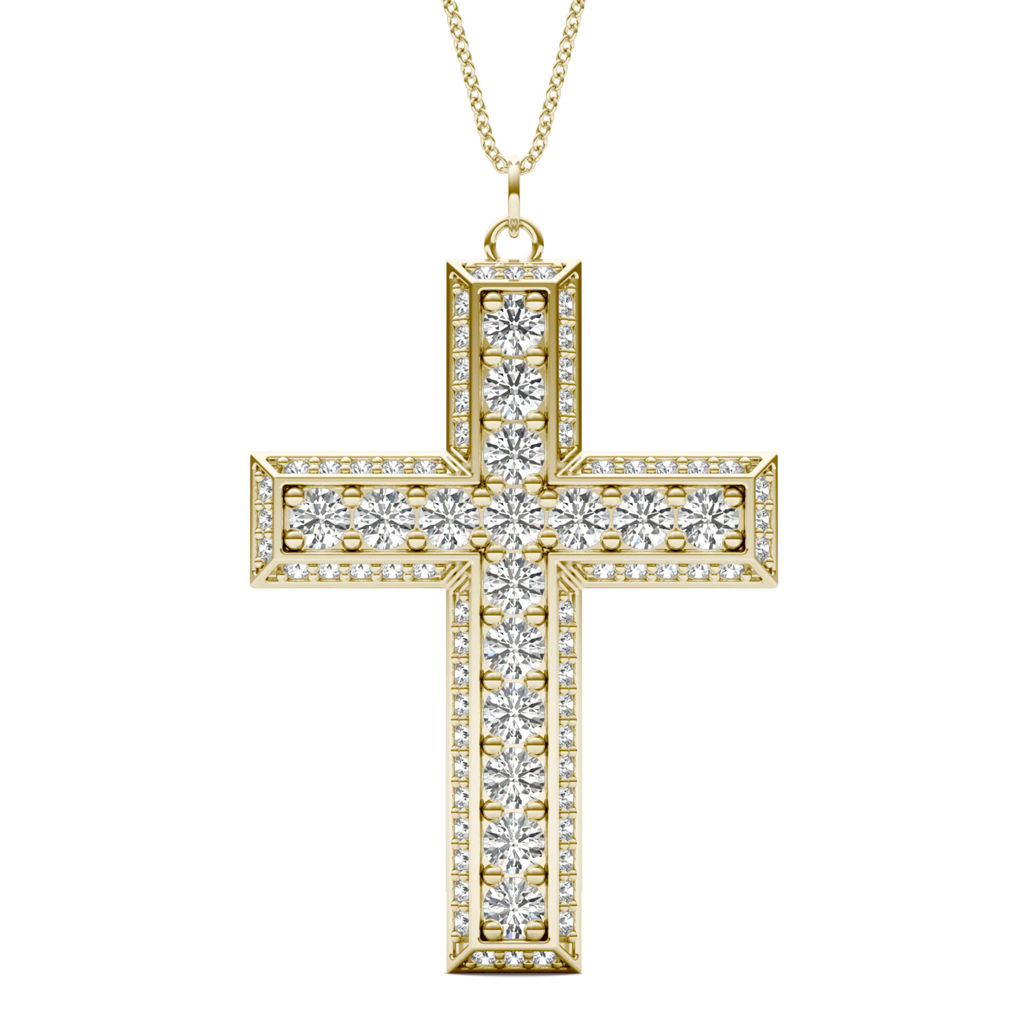 14K Scânteie Cluster Moissanite Necklace — Lovélle Jewellery