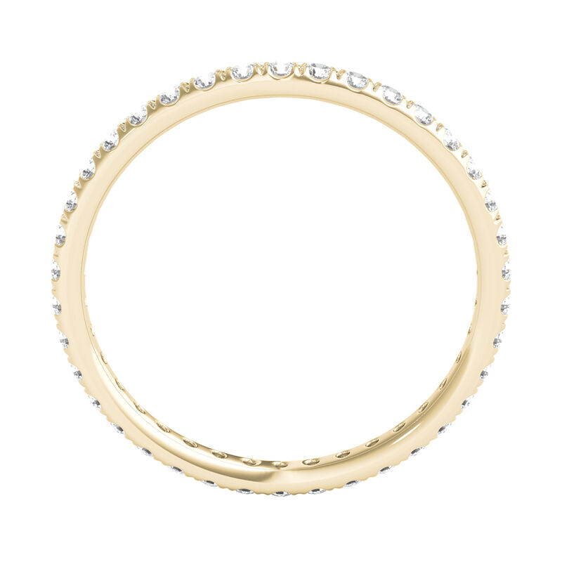 Lab Grown Diamond Comfort Fit Eternity Band in 14K Yellow Gold &#40;1/2 ct. tw.&#41;