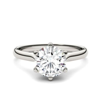 Round Moissanite Solitaire Ring (1 1/2 ct.)