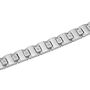Men&#39;s 1/10 ct. tw. Diamond Link Bracelet in Stainless Steel