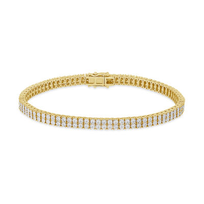 Men's Diamond Bracelet in 10K Yellow Gold (2 1/5 ct. tw.)