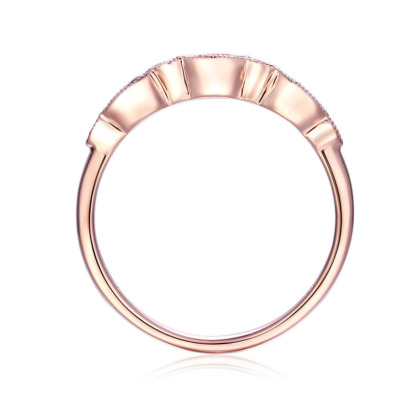 Garnet &amp; Pink Tourmaline Stack Ring in 10K Rose Gold