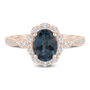 Hattie London Blue Topaz and Diamond Engagement Ring in 14K Gold &#40;1/3 ct. tw.&#41;
