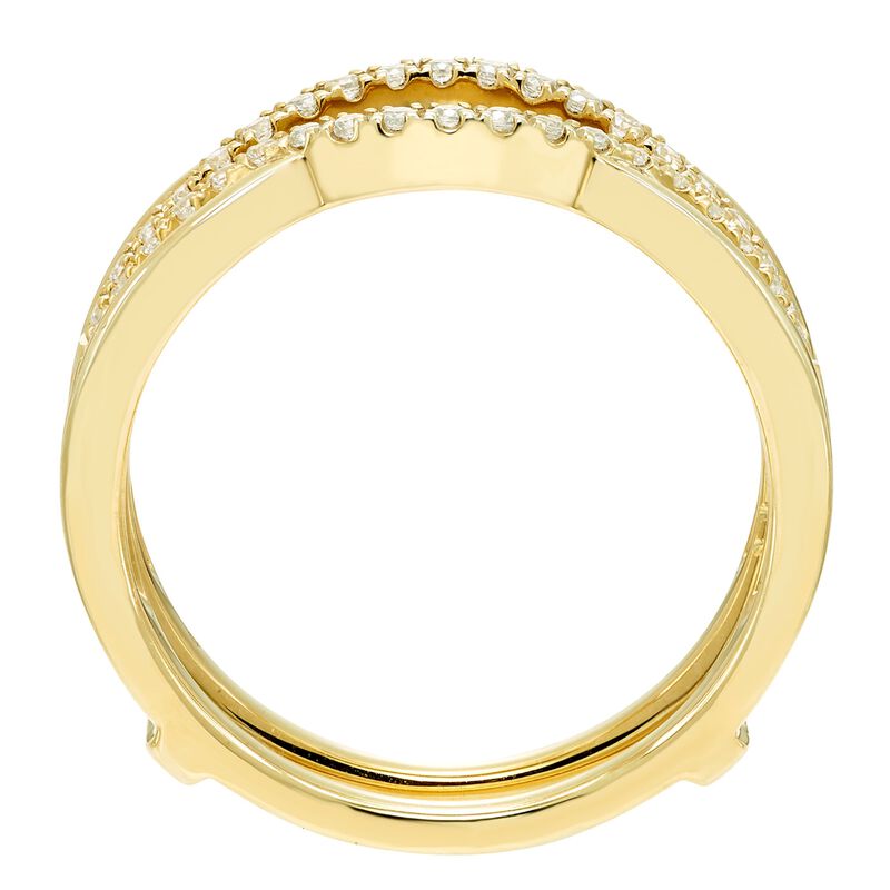 Diamond Contoured Ring Insert in 10K Yellow Gold &#40;1/4 ct. tw.&#41;
