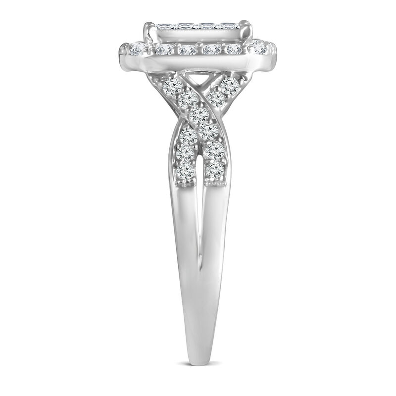 Composite Diamond Engagement Ring