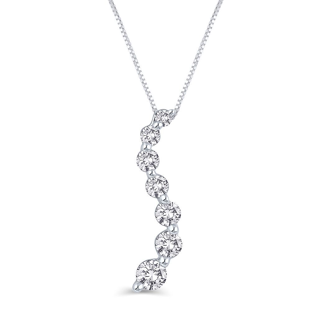 1/4 Carat Sapphire And Diamond Dancing Pendant - The Jewelry Exchange |  Direct Diamond Importer