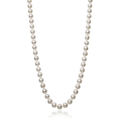Freshwater Pearl Necklace in 14K White Gold, 18