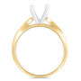Single Twist Semi-Mount Engagement Ring in 14K Yellow Gold &#40;Setting Only&#41;