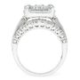 3 ct. tw. Multi-Diamond Halo Engagement Ring in 14K White Gold