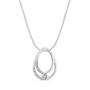 Lab Grown Diamond Pear-Shaped Pendant in 10K White Gold &#40;1/10 ct. tw.&#41;