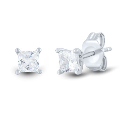 Lab Grown Diamond Stud Earrings in 10K White Gold (5/8 ct. tw.)