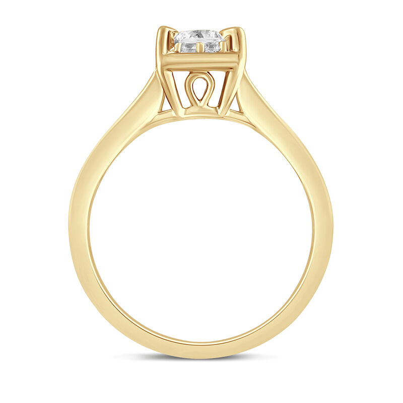Diamond Princess-Cut Engagement Ring in 14K Yellow Gold &#40;7/8 ct. tw.&#41;
