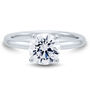 Lab Grown Diamond Round Solitaire Engagement Ring in 14K White Gold &#40;2 ct.&#41;