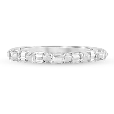 Lab Grown Diamond Emerald-Cut Shared Prong Anniversary Band in 14K Gold (1 ct. tw.)
