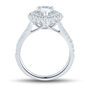 Lab Grown Diamond Pear Halo Engagement Ring in 14k white gold &#40;2 ct. tw.&#41;
