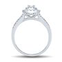 1/2 ct. tw. Diamond Halo Engagement Ring in 14K White Gold