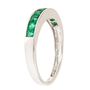 Emerald Ring in 10K White Gold