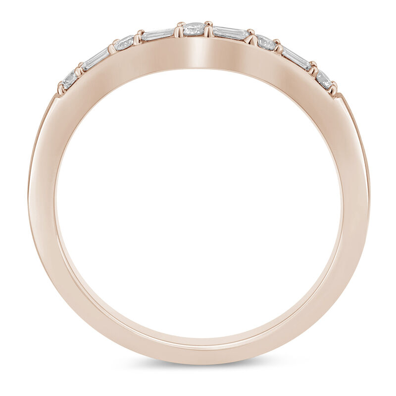1/5 ct. tw. Diamond Contour Band in 14K Gold