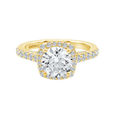 Parisa Lab Grown Diamond Round Engagement Ring