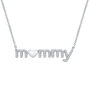 1/7 ct. tw. Diamond &quot;Mommy&quot; Necklace in Sterling Silver