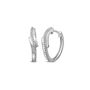 1/10 ct. tw. Diamond Huggie Hoop Earrings in 10K White Gold