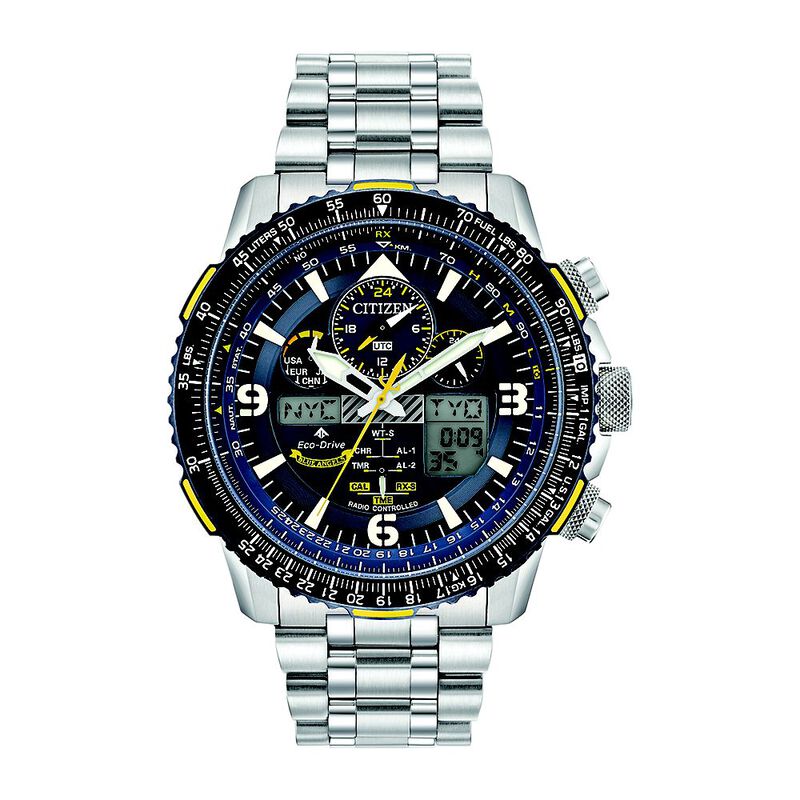 Promaster Skyhawk A-T Blue Angels Men&rsquo;s Watch in Stainless Steel