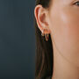 Thin Hoop Earrings in Vermeil, 21MM