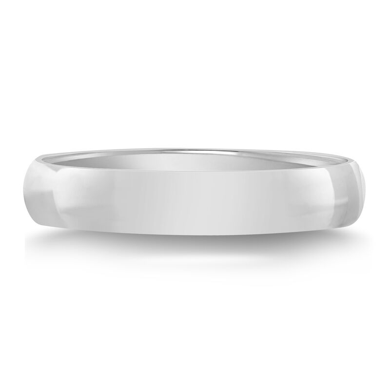 Domed Wedding Band in Platinum, 4MM