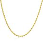 Glitter Hollow Rope Chain in 14K Yellow Gold, 22&quot;