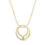 circle pendant in 10k yellow gold &#40;1/10 ct. tw.&#41;