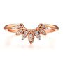 1/7 ct. tw. Diamond Contour Band in 14K Rose Gold