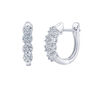 1/3 ct. tw. Diamond Hoop Earrings in 10K White Gold