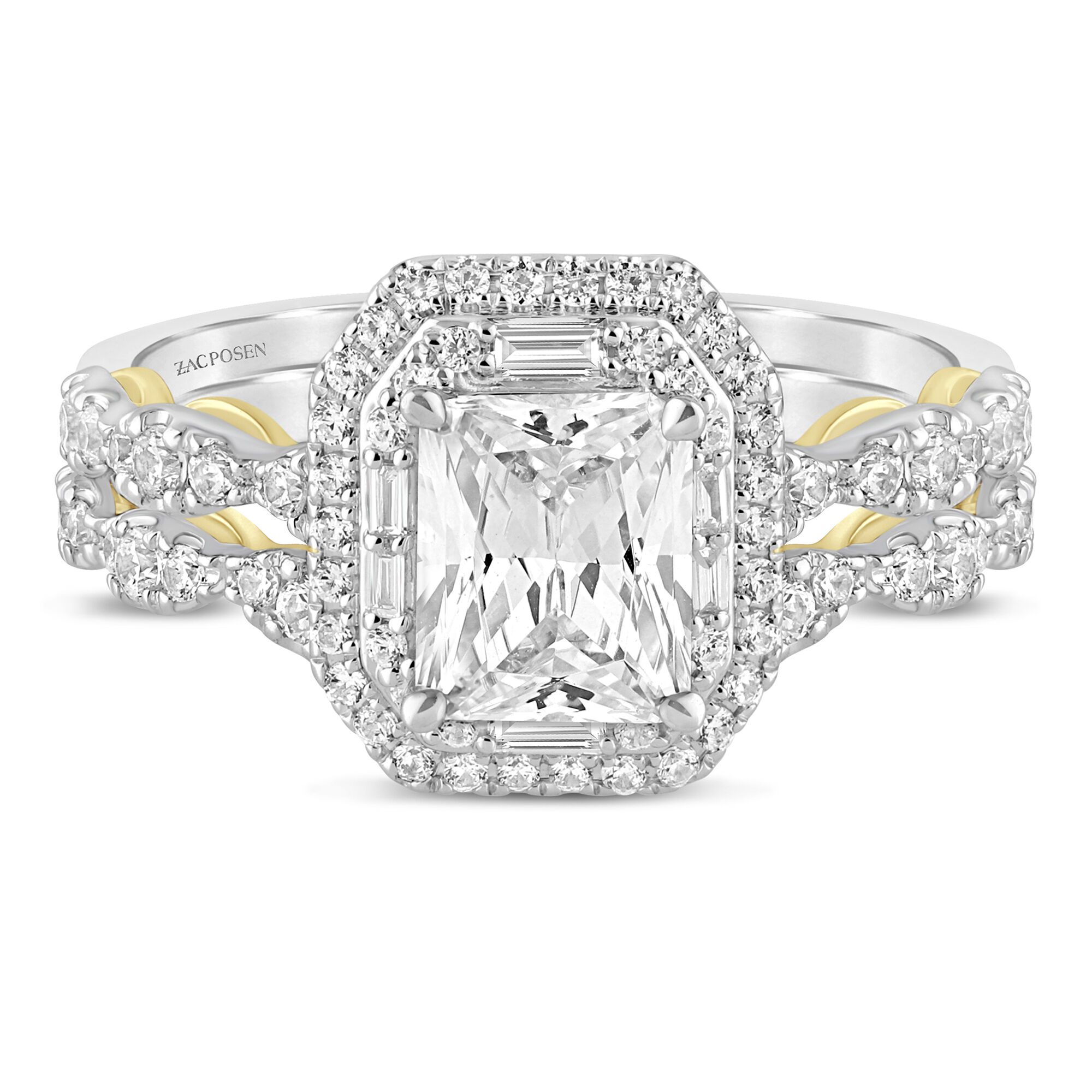 Truly Zac Posen 14k Two Tone Gold Morganite And 1/2 Ctw Diamond Engagement  Ring | Gemstone Bridal | Jewelry & Watches | Shop The Exchange